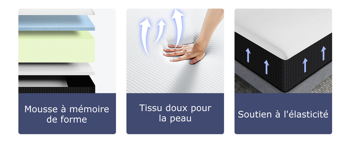 Matelas mémoire de forme 30 cm réversible – photo 10