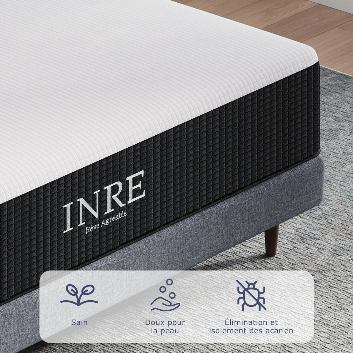 Matelas mémoire de forme 30 cm réversible – photo 8