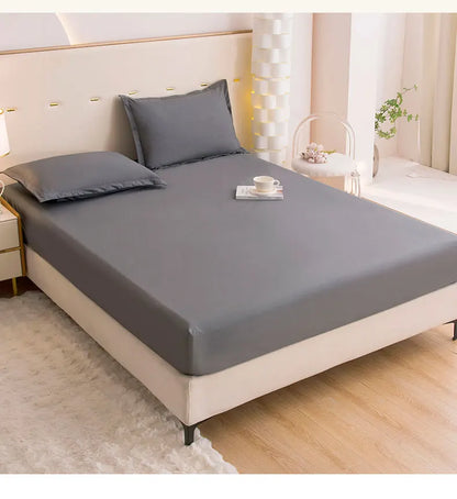 Protège-matelas imperméable blanc uni, bonnet 30 cm – photo 19