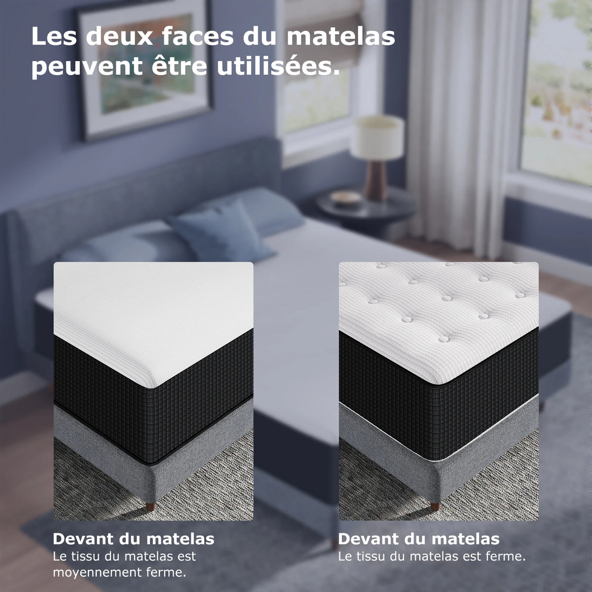 Matelas mémoire de forme 30 cm réversible – photo 5