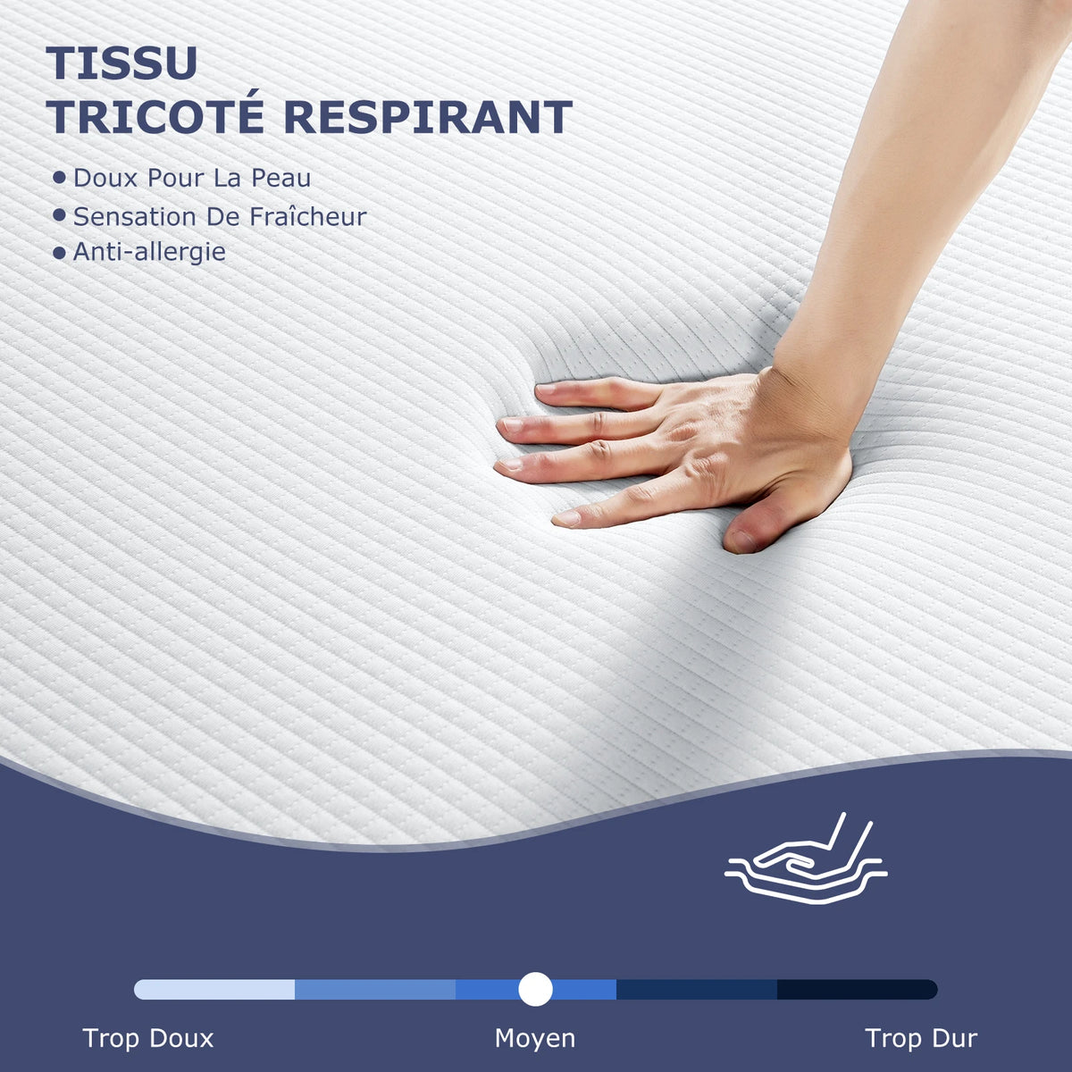Matelas mémoire de forme 30 cm réversible – photo 4